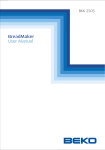 Beko BKK 2505 User manual