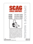 Scag Power Equipment GC-STC-V Operating instructions