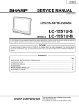 Sharp LC-15S1US Service manual