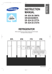 Samsung SR-27FTA Instruction manual