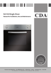 CDA SA116 for Specifications