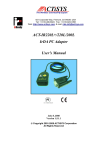 ACTiSYS ACT-IR200L User`s manual