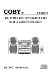 Coby CXCD470 Instruction manual