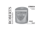 Roberts PISA two CR9934 Specifications