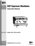 Cecilware ESP2 Instruction manual