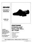 Craftsman HYDROGLASS 390.262454 Owner`s manual