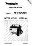 Makita G1200R Instruction manual