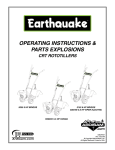 Briggs & Stratton 5155 6 HP Operating instructions