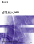 UFR II Driver Guide