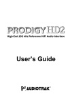 ESI AUDIOTRAK Prodigy 192 User`s guide