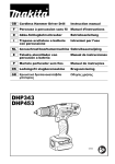 Makita DHP343 Instruction manual