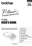 Brother PT-2030AD User`s guide