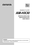 Aiwa AM-HX30 Operating instructions