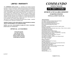 Commando FM-760 Installation manual