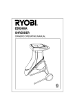 Ryobi ESR2400A Instruction manual