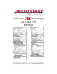 Autostart AS-2500 TW User guide