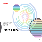 Canon S 530D User`s guide
