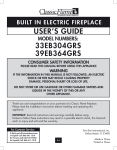 ClassicFlame 39EB364GRS User`s guide