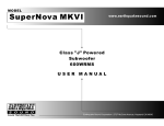 EarthQuake SuperNova MKVI User manual