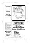 Craftsman 113.170660 Owner`s manual