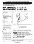 Campbell Hausfeld SB524000 Operating instructions