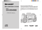 Sharp CD-DD4500 Operating instructions
