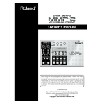 Roland MMP-2 Owner`s manual