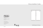 Viking VCRB5301 Installation guide