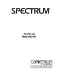 Cabletron Systems SPECTRUM 1800 User`s guide