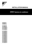 Daikin RXQ5M9W1B Installation manual