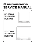 Durabrand DCF2003 Service manual