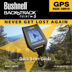 Bushnell BACKTRACK 360200 Instruction manual