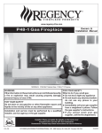 Regency Fireplace Products P48 Installation manual