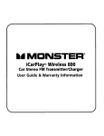 Monster iCarPlay Wireless 800 User guide