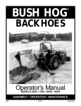 Bush Hog 865H Operator`s manual