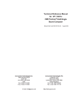 Concurrent Technologies VP 110/01x VME Pentium III-M Single Specifications