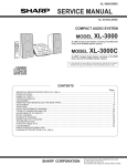Sharp XL-3000 Service manual