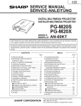 Sharp AN-60KT Service manual