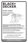 Black & Decker BDEMS600 Instruction manual