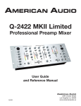 American Audio Q-2422 MKII Limited User guide