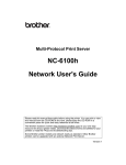 Brother NC6100H User`s guide