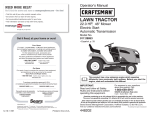 Craftsman 917.28853 Operator`s manual