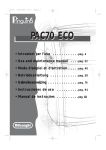 DeLonghi PINGUINO 70ECO Instruction manual