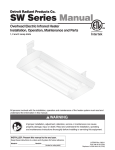 Detroit Radiant Products SW Series Specifications