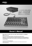 Roland M-16DX Owner`s manual