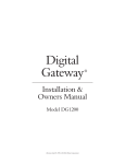 Digital Gateway DG1200 Installation manual