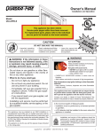 Quadra-Fire QVI-25FB Owner`s manual