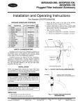 Carrier 48/50Z030-105 Operating instructions