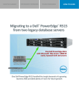 MIGRATING TO A DELL POWEREDGE R515 SERVER FROM TWO