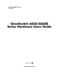 Alcatel OS6850-P48L User guide